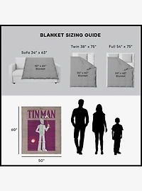 The Wizard of Oz Clockwork Heart Silk Touch Sherpa Throw Blanket