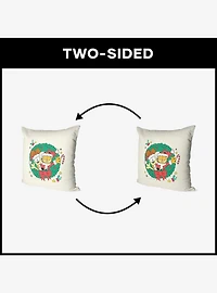 Garfield Garf Odie Wreath Throw Pillow