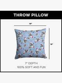 Garfield Snowman Garf Throw Pillow