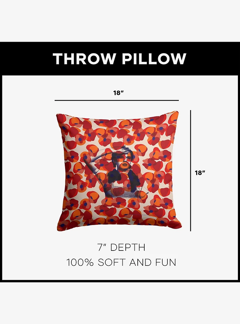 The Wizard of Oz Floral Exploration Throw Pillow