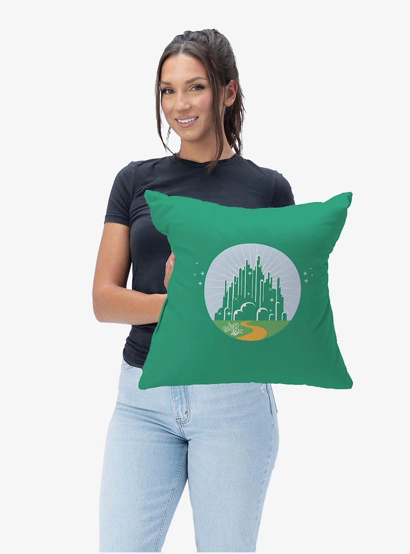 The Wizard of Oz Green City Throw Pillow