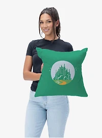 The Wizard of Oz Green City Throw Pillow