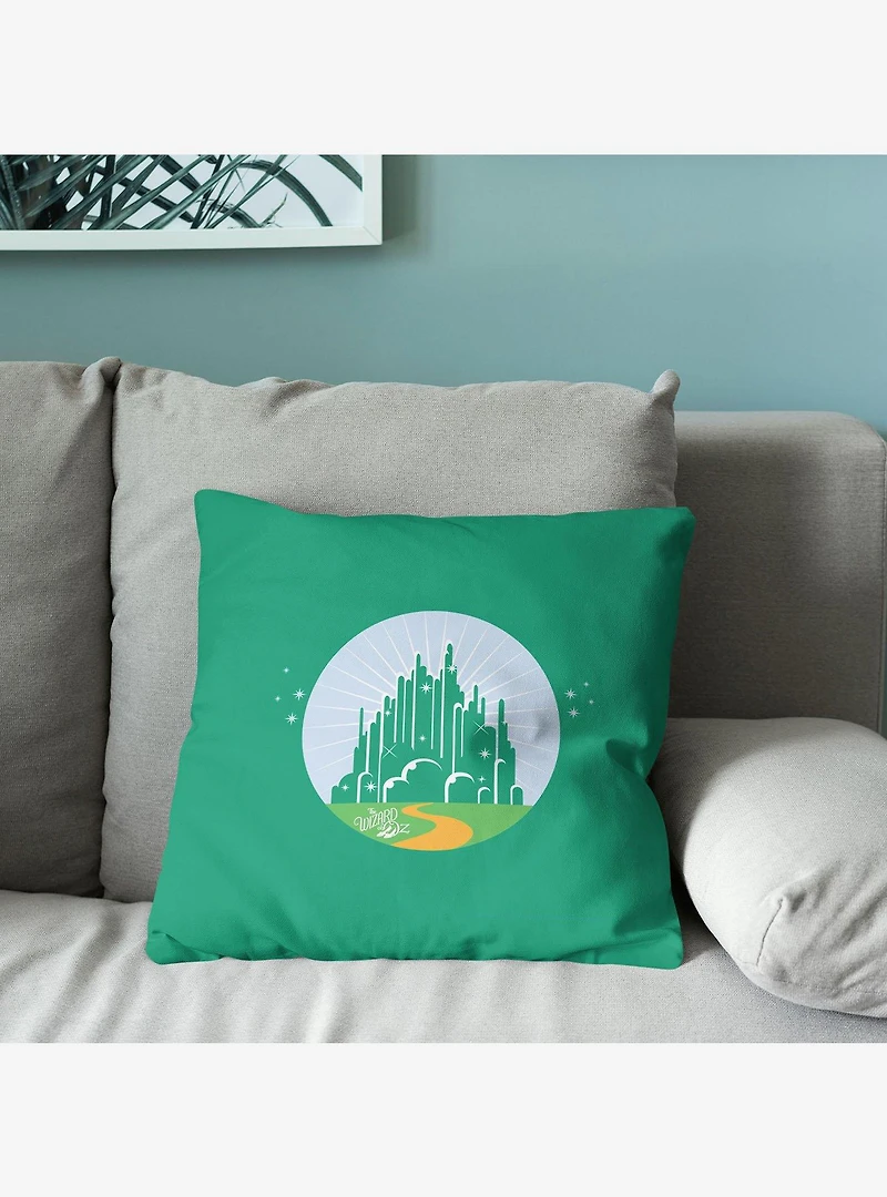 The Wizard of Oz Green City Throw Pillow