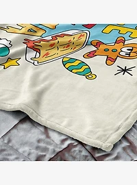 Garfield Peace Love Lasagna 40x50" Silk Touch Throw Blanket