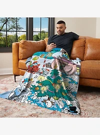 The Smurfs Winter Bash 40x50" Silk Touch Throw Blanket