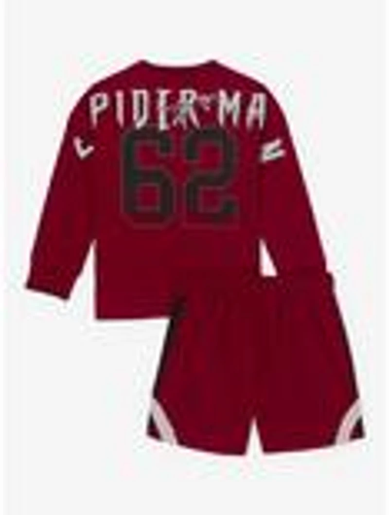 Marvel Spider-Man Logo Toddler Long Sleeve T-Shirt & Shorts Set - BoxLunch Exclusive