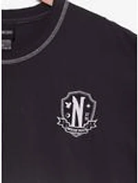 Wednesday Nevermore Academy Ombré Long Sleeve T-Shirt — BoxLunch Exclusive