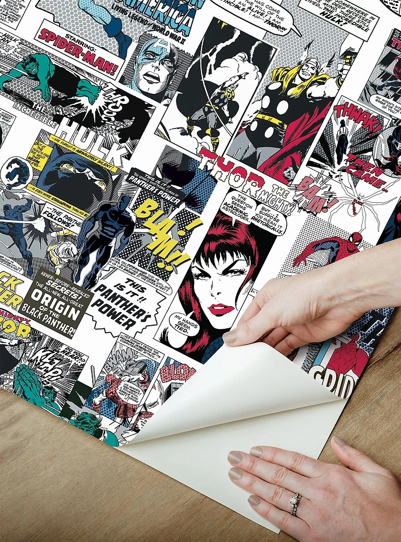 Marvel Classic Comics Peel & Stick Wallpaper