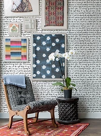 Love Letters Ink Peel & Stick Wallpaper