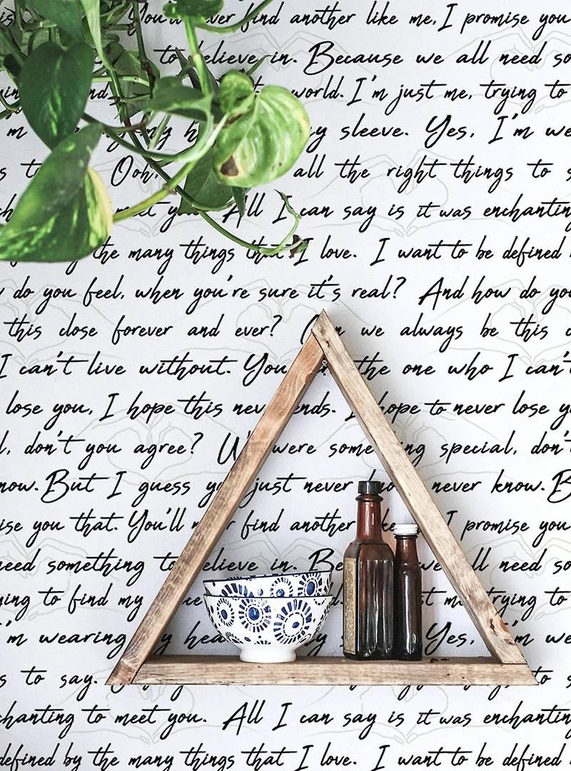 Love Letters Ink Peel & Stick Wallpaper