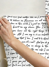 Love Letters Ink Peel & Stick Wallpaper