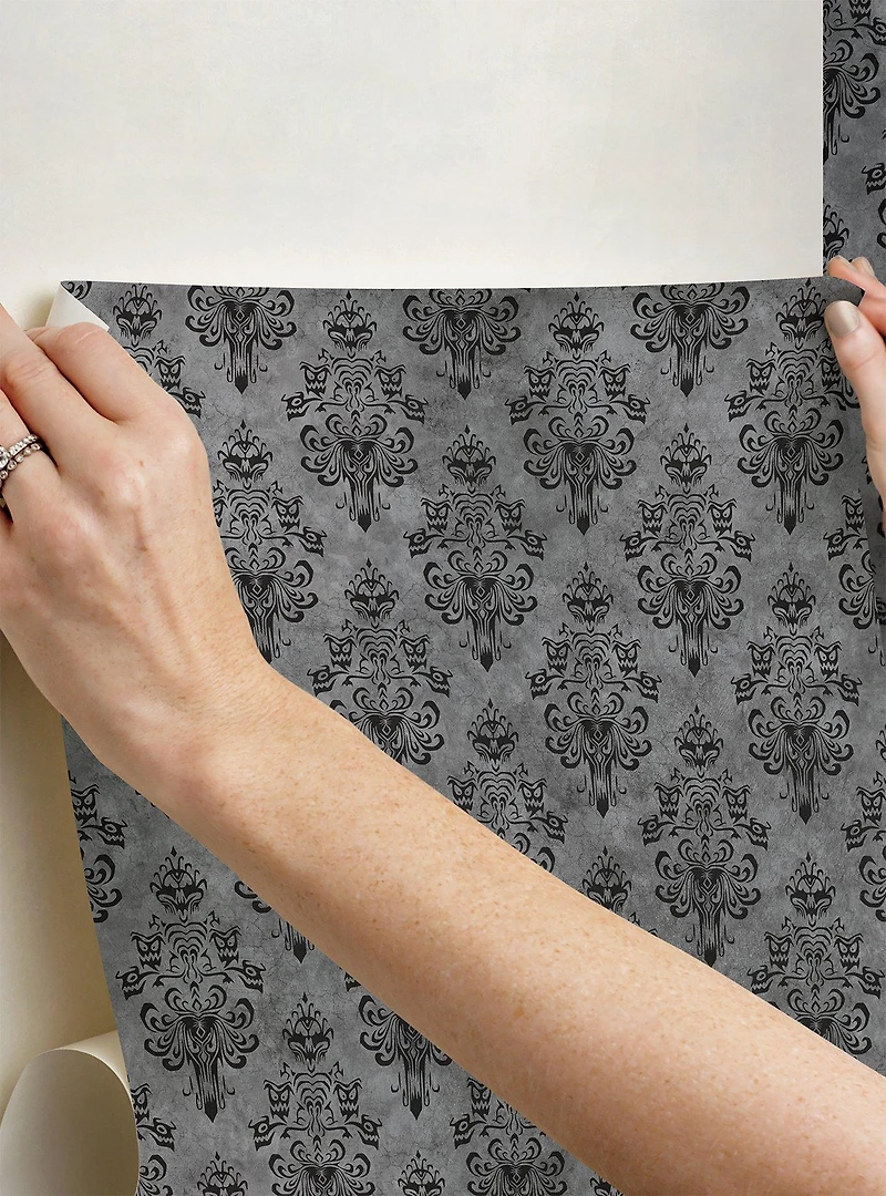 Disney Haunted Mansion Grey Peel & Stick Wallpaper
