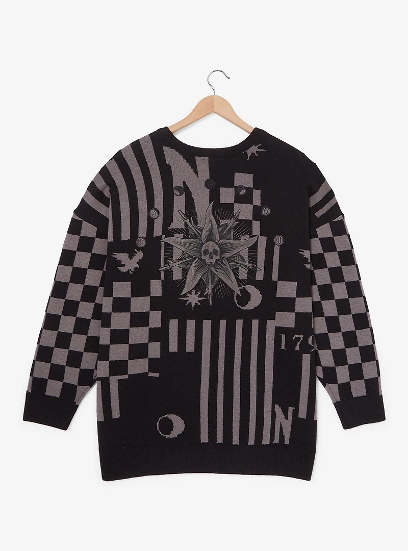 Wednesday Nevermore Icons Women's Plus Cardigan - BoxLunch Exclusive