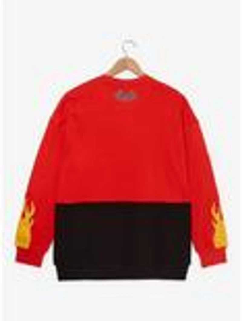 Disney Pixar Cars Lightning McQueen Panel Crewneck - BoxLunch Exclusive