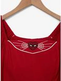Marvel Spider-Man Heart Mask Smock Plus Dress - BoxLunch Exclusive