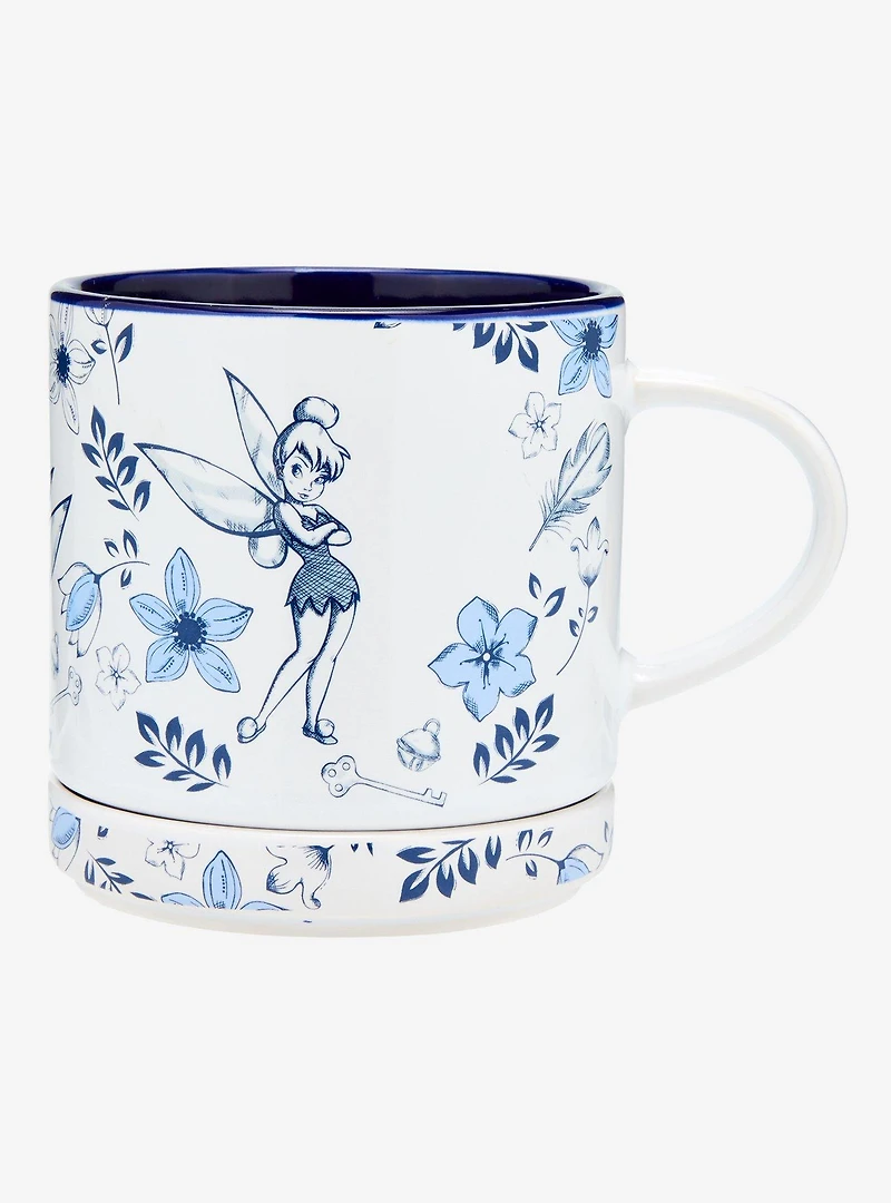 Disney Peter Pan Tinker Bell Blue Illustrated Mug
