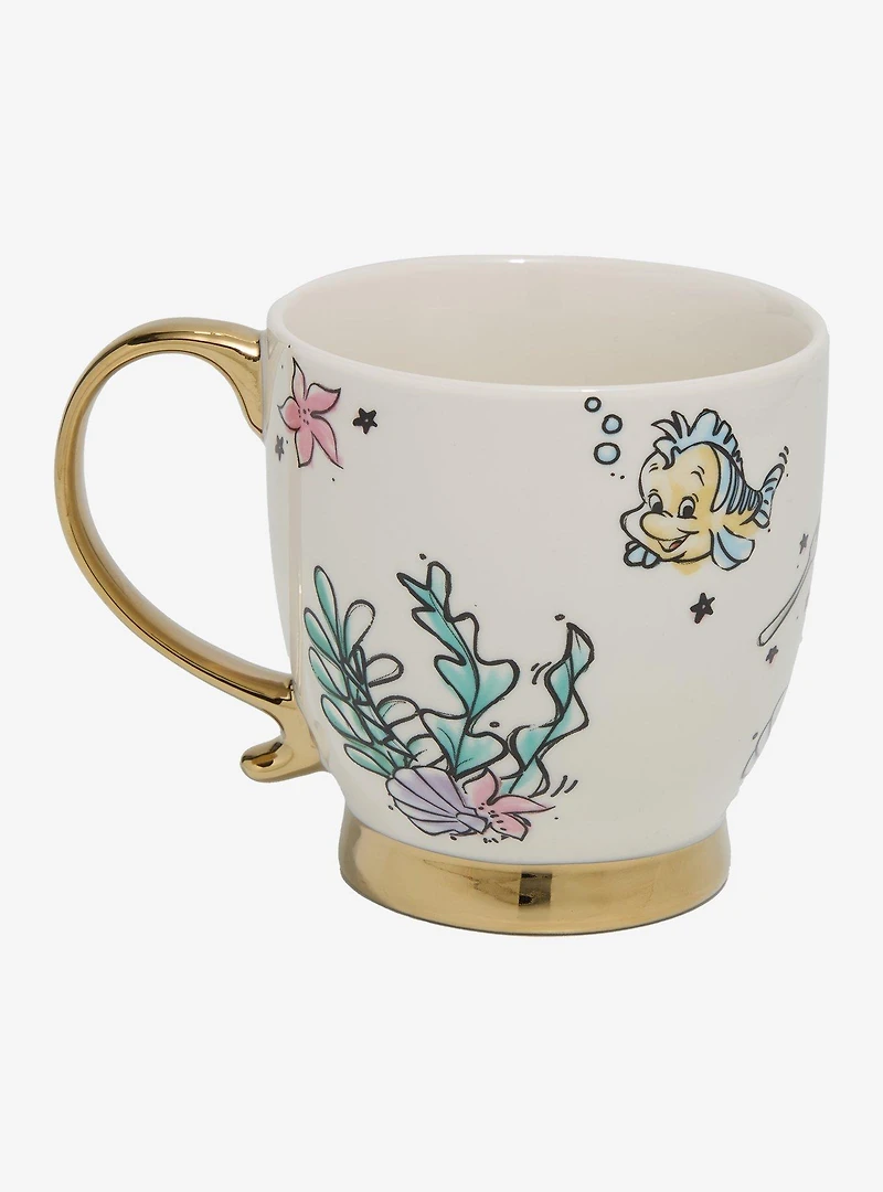 Disney The Little Mermaid Ariel Icons Illustrated Mug