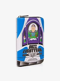 Loungefly Disney Pixar Toy Story 30th Anniversary Buzz Lightyear Box Glow-in-the-Dark Small Zip Wallet