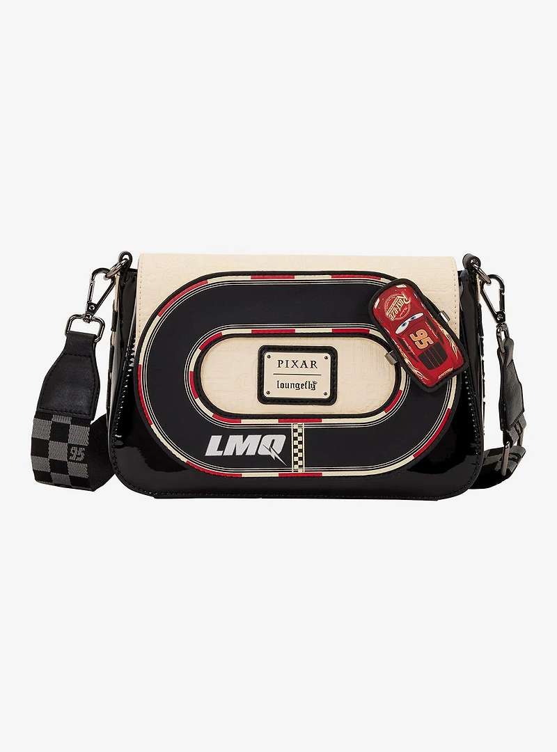 Loungefly Disney Pixar Cars Lightning McQueen Racetrack Crossbody Bag