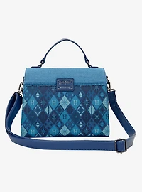 Loungefly Harry Potter Denim Hogwarts Patches Crossbody Bag