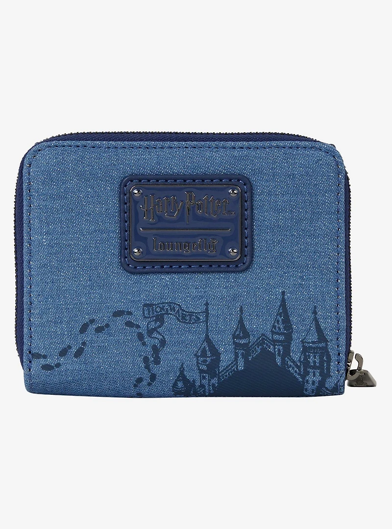 Loungefly Harry Potter Denim Hogwarts Crest Wallet