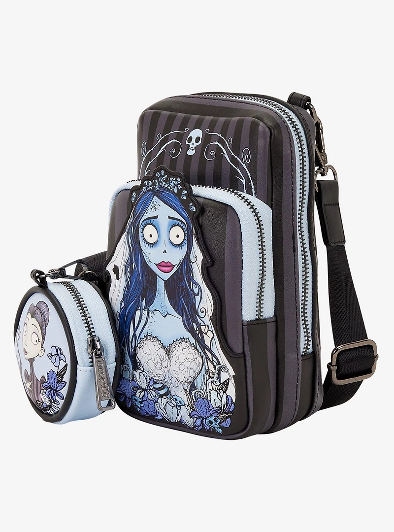 Loungefly Corpse Bride Emily Crossbody Bag with Coin Purse