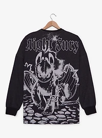 DreamWorks How To Train Your Dragon Toothless Tonal Portrait Long Sleeve - BoxLunch Exclusive