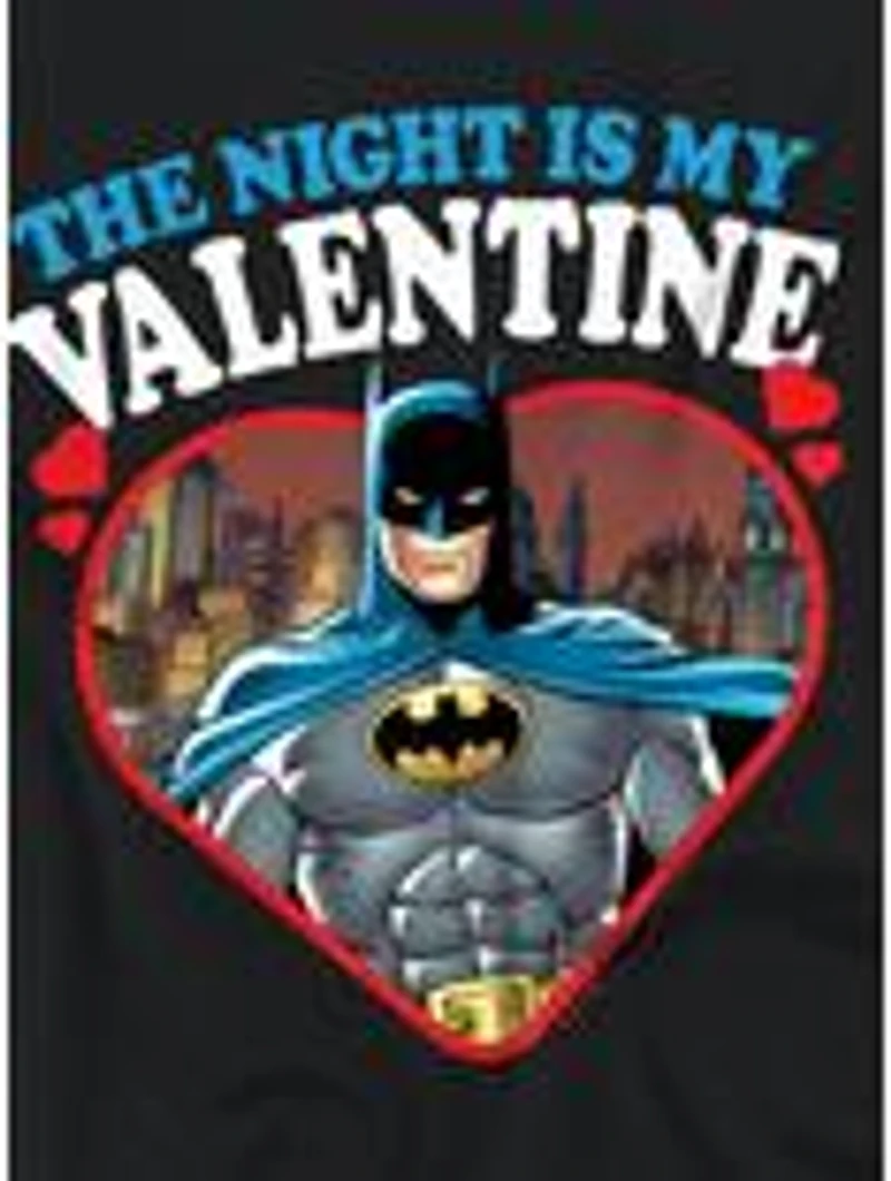 DC Comics Batman The Night Is My Valentine Women's Crop Top T-Shirt