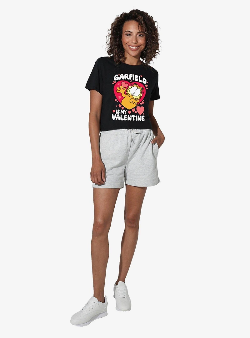 Garfield Is My Valentine Women's Crop Top T-Shirt