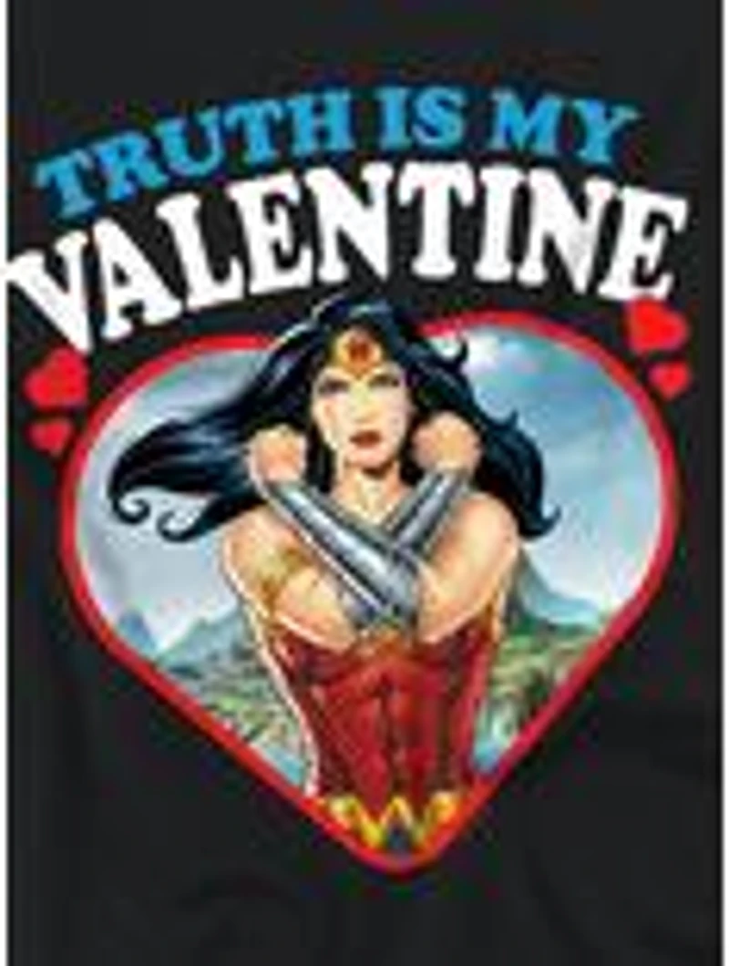 DC Comics Wonder Woman Truth Is My Valentine Women's Crop Top T-Shirt