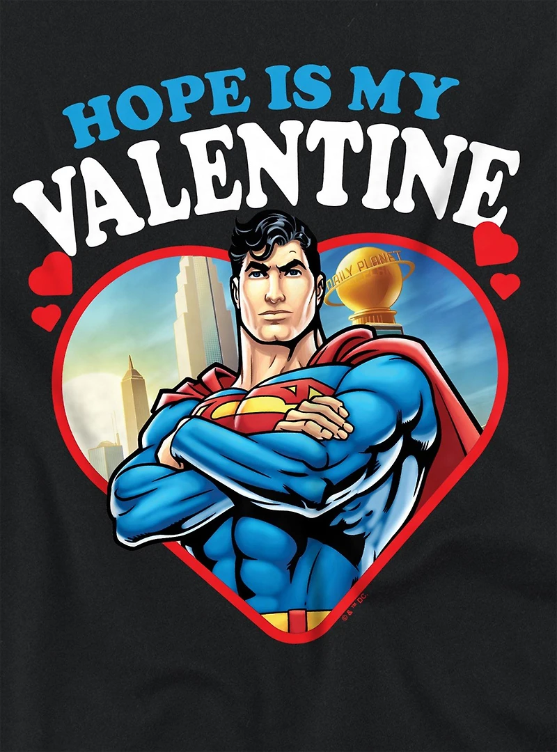 DC Comics Superman Hope Is My Valentine Women's Crop Top T-Shirt