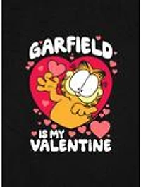 Garfield Is My Valentine Cap Sleeve Baby Rib Women's Crop Top