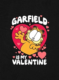 Garfield Is My Valentine Cap Sleeve Baby Rib Women's Crop Top