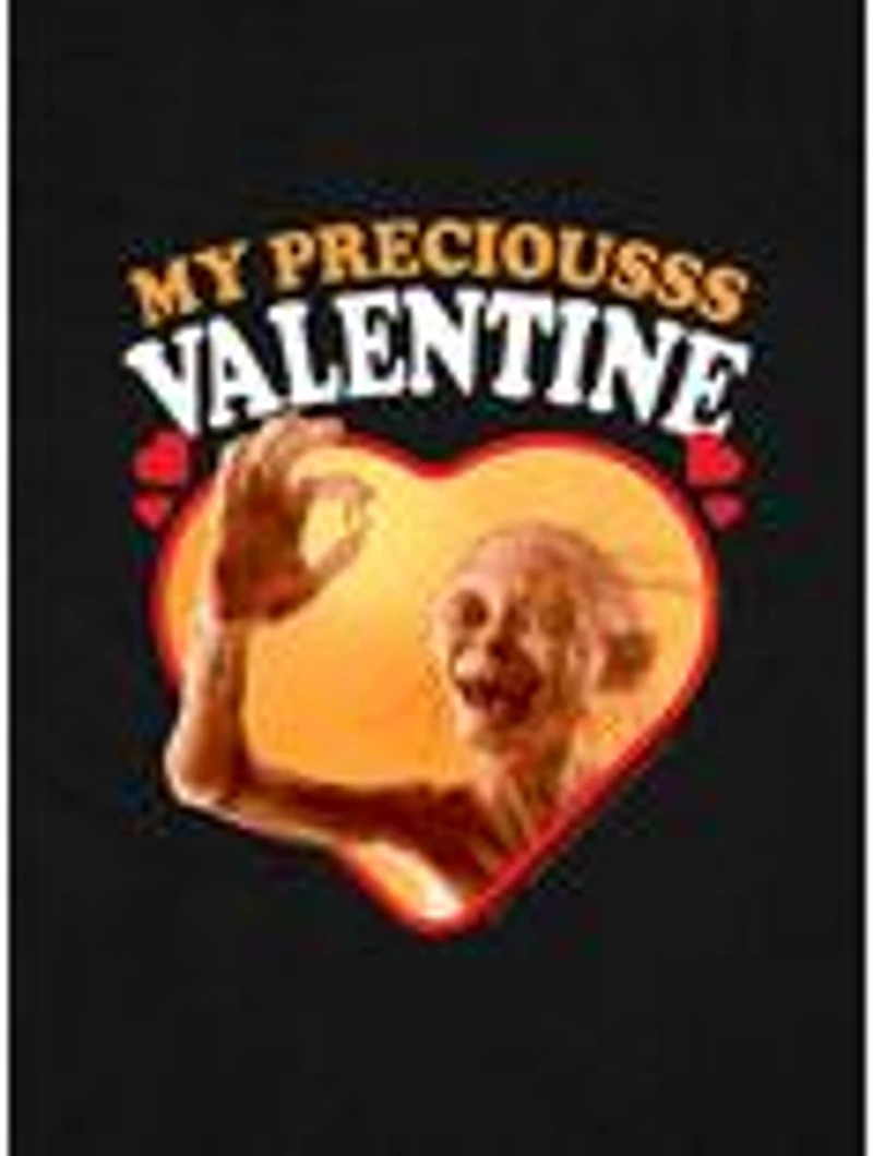 the Lord of Rings Gollum My Precious Valentine Cap Sleeve Baby Rib Women's Crop Top