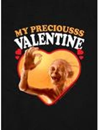 the Lord of Rings Gollum My Precious Valentine Cap Sleeve Baby Rib Women's Crop Top