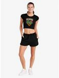 Scooby-Doo! Scooby Snacks Are My Valentine Cap Sleeve Baby Rib Women's Crop Top