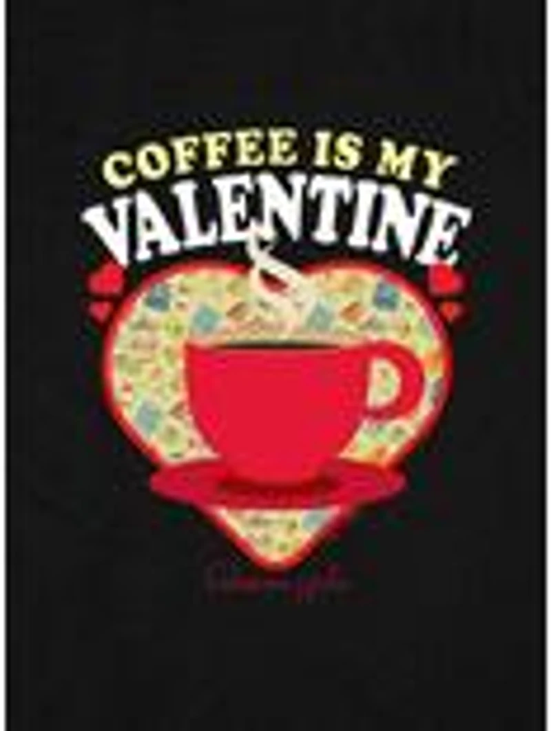 Gilmore Girls Coffee Is My Valentine Cap Sleeve Baby Rib Women's Crop Top