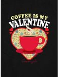 Gilmore Girls Coffee Is My Valentine Cap Sleeve Baby Rib Women's Crop Top