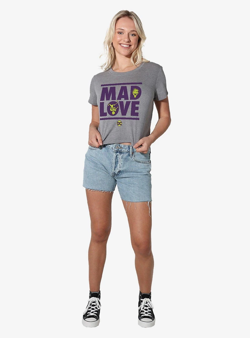 DC Comics Joker Harley Quinn Mad Love Women's Crop Top T-Shirt