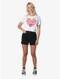 Teenage Mutant Ninja Turtles Totally Turtle Love Women's Crop Top T-Shirt