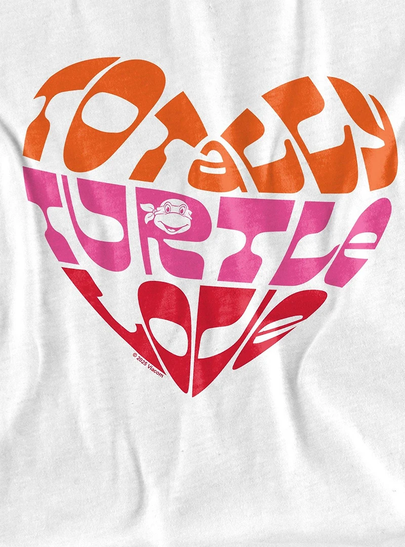 Teenage Mutant Ninja Turtles Totally Turtle Love Women's Crop Top T-Shirt