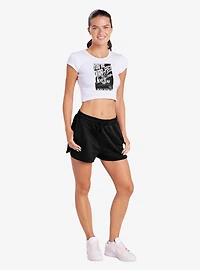 DC Comics Batman Catwoman You're Purrfect Cap Sleeve Baby Rib Women's Crop Top