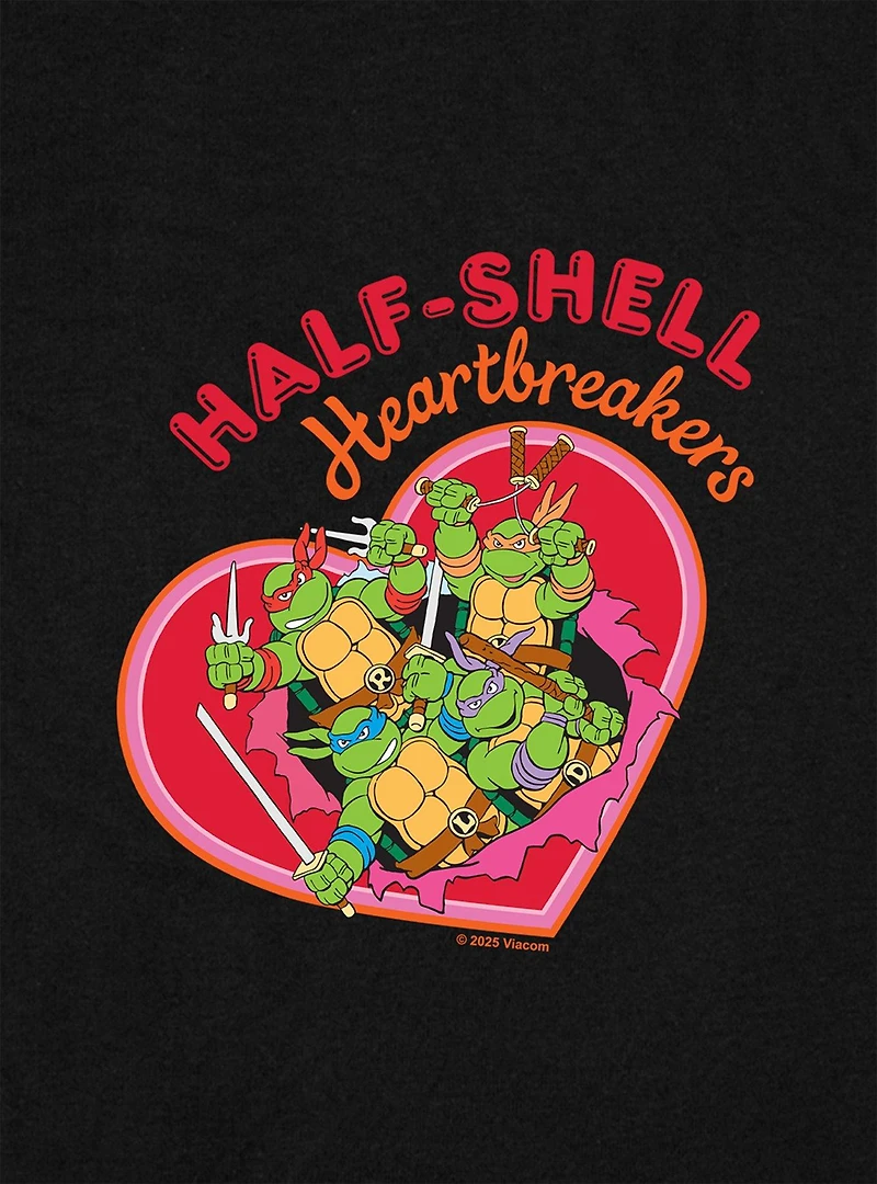 Teenage Mutant Ninja Turtles Half-Shell Heartbreakers Cap Sleeve Baby Rib Women's Crop Top
