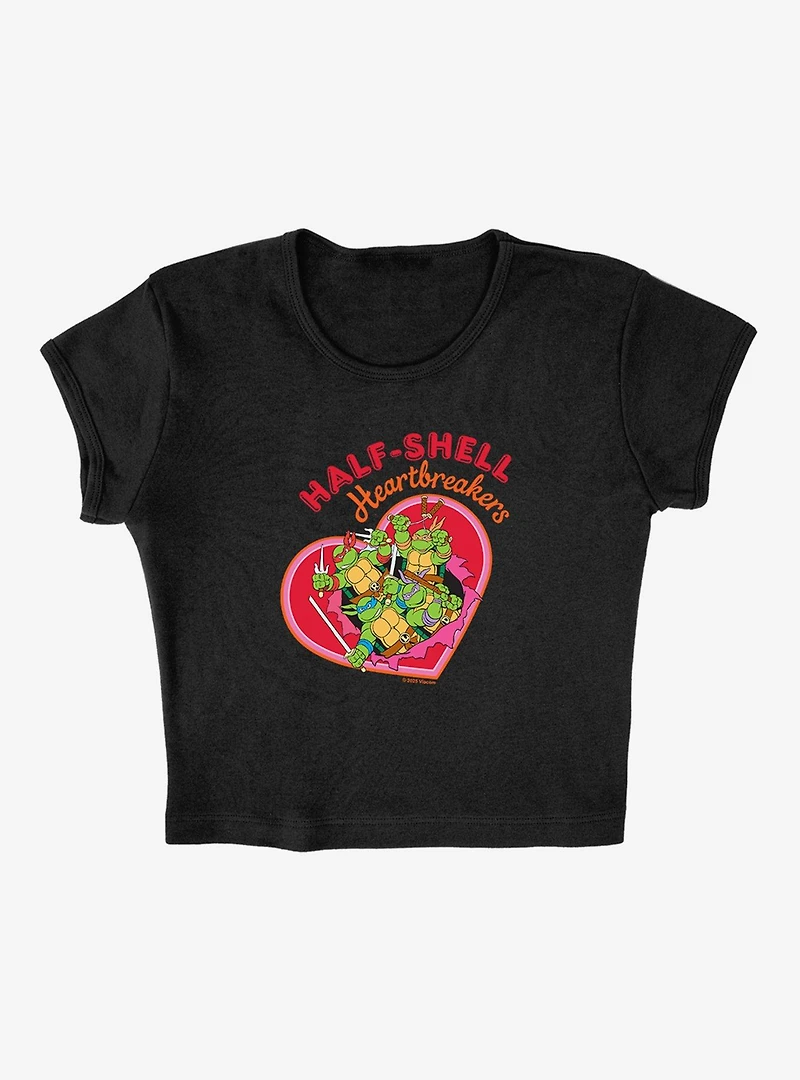 Teenage Mutant Ninja Turtles Half-Shell Heartbreakers Cap Sleeve Baby Rib Women's Crop Top