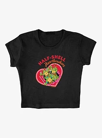 Teenage Mutant Ninja Turtles Half-Shell Heartbreakers Cap Sleeve Baby Rib Women's Crop Top