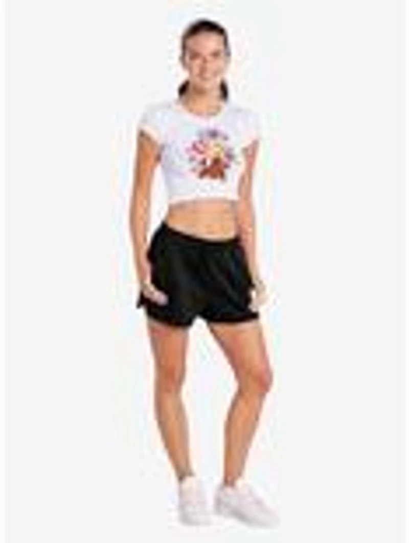 Scooby-Doo! Heart Candy Cap Sleeve Baby Rib Women's Crop Top