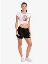 Scooby-Doo! Heart Candy Cap Sleeve Baby Rib Women's Crop Top