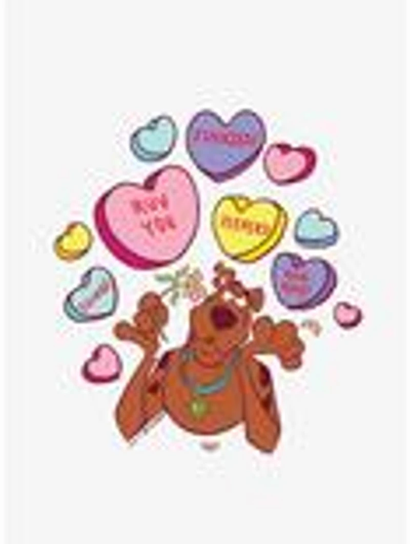 Scooby-Doo! Heart Candy Cap Sleeve Baby Rib Women's Crop Top