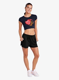 Scooby-Doo! Ruv Is The Air Cap Sleeve Baby Rib Women's Crop Top