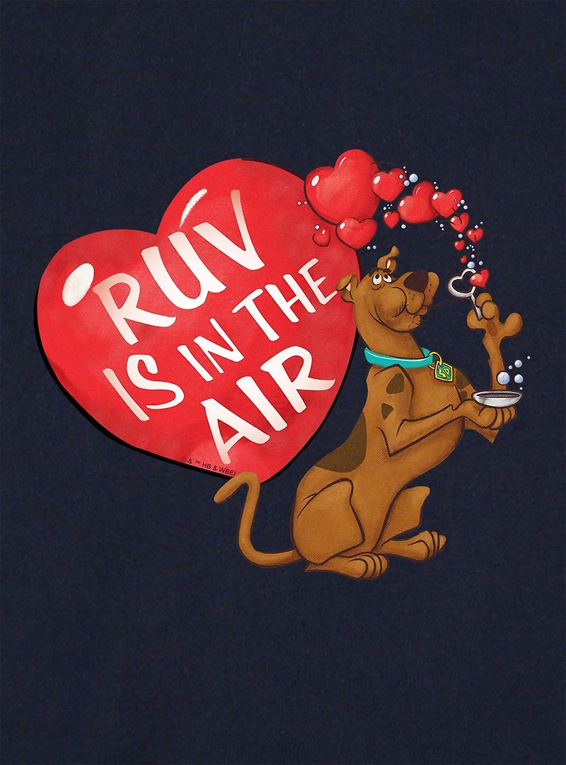 Scooby-Doo! Ruv Is The Air Cap Sleeve Baby Rib Women's Crop Top
